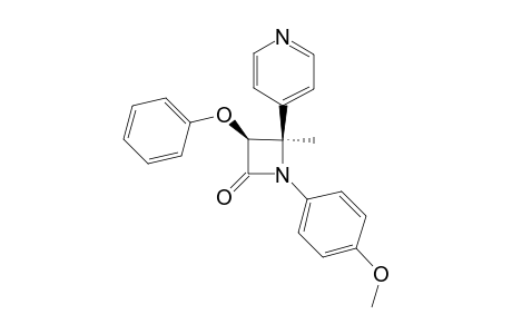 (3RS,4RS)-1-(4-METHOXYPHENYL)-4-METHYL-3-PHENOXY-4-(4-PYRIDINYL)-AZETIDIN-2-ONE