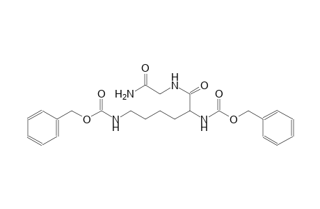 benzyl (5R)-6-[(2-amino-2-oxoethyl)amino]-5-{[(benzyloxy)carbonyl]amino}-6-oxohexylcarbamate