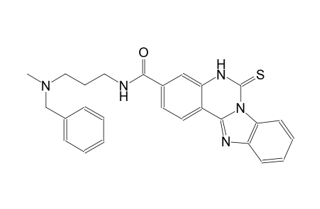 N-{3-[benzyl(methyl)amino]propyl}-6-thioxo-5,6-dihydrobenzimidazo[1,2-c]quinazoline-3-carboxamide