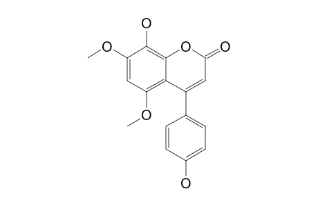 4',8-DIHYDROXY-5,7-DIMETHOXY-4-PHENYLCOUMARIN;EXOMEXIN_A