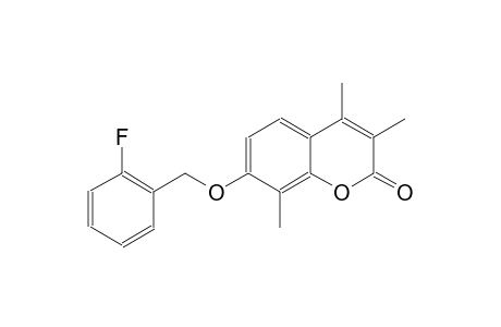 7-[(2-fluorobenzyl)oxy]-3,4,8-trimethyl-2H-chromen-2-one