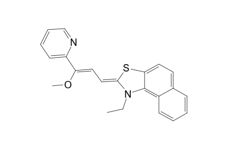 Naphtho[1,2-d]thiazole, 1-ethyl-1,2-dihydro-2-[3-methoxy-3-(2-pyridinyl)-2-propen-1-ylidene]-