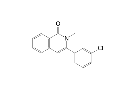 3-(3-chlorophenyl)-2-methyl-1-isoquinolinone