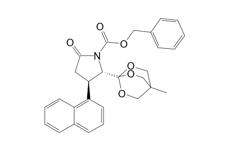 (2S,3R)-2-(4-Methyl-2,6,7-trioxabicyclo[2.2.2]oct-1-yl)-5-oxo-3-(naphthyl)pyrrolidine-1-carboxylic acid benzyl ester
