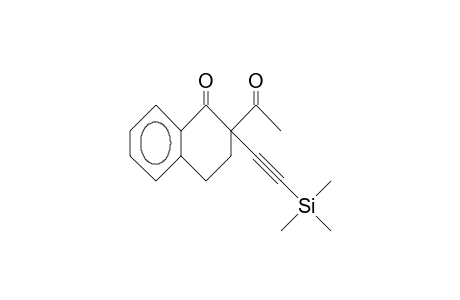 2-Acetyl-2-(trimethylsilylethynyl)-3,4-dihydro-naphthalen-1(2H)-one