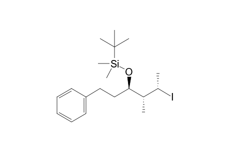 tert-butyl-[(1R,2R,3S)-3-iodo-2-methyl-1-(2-phenylethyl)butoxy]-dimethyl-silane