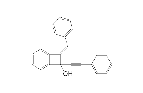 2-Benzylidene-1-(1-phenylethynyl)benzocyclobuten-1-ol