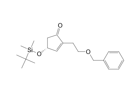 2-Cyclopenten-1-one, 4-[[(1,1-dimethylethyl)dimethylsilyl]oxy]-2-[2-(phenylmethoxy)ethyl]-, (R)-