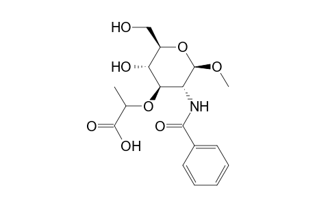 METHYL 2-BENZAMIDO-3-0-(D-1-CARBOXYETHYL)-2-DEOXY-beta-D-GLUCOPYRANOSIDE
