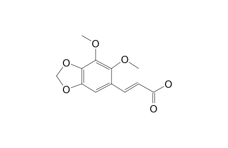 3-(6,7-Dimethoxy-2H-1,3-benzodioxol-5-yl)prop-2-enoic acid