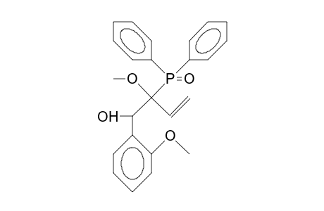 (1S,2R)-2-Diphenylphosphinoyl-2-methoxy-1-(2-methoxy-phenyl)-but-3-en-1-ol