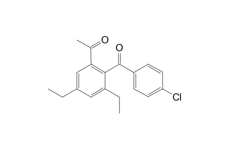 1-Acetyl-3,5-diethyl-4'-chloro-benzophenone