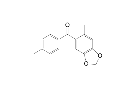 Methanone, (6-methyl-1,3-benzodioxol-5-yl)(4-methylphenyl)-