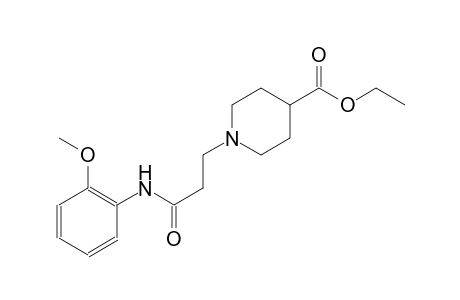 4-piperidinecarboxylic acid, 1-[3-[(2-methoxyphenyl)amino]-3-oxopropyl]-, ethyl ester
