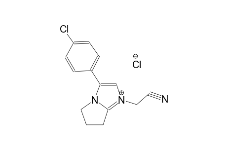 3-(4-chlorophenyl)-1-(cyanomethyl)-6,7-dihydro-5H-pyrrolo[1,2-a]imidazol-1-ium chloride