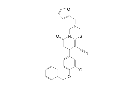 2H,6H-pyrido[2,1-b][1,3,5]thiadiazine-9-carbonitrile, 3-(2-furanylmethyl)-3,4,7,8-tetrahydro-8-[3-methoxy-4-(phenylmethoxy)phenyl]-6-oxo-