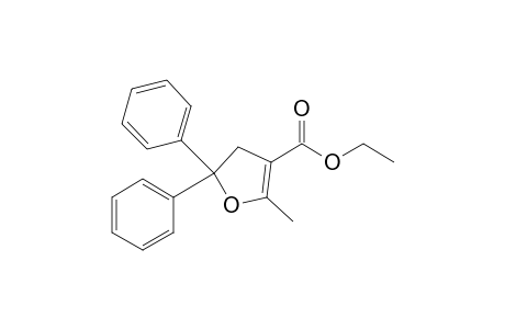 5-Methyl-2,2-diphenyl-3H-furan-4-carboxylic acid ethyl ester