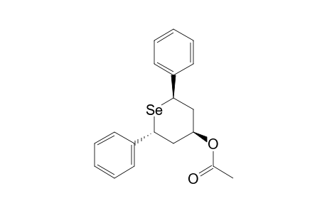 trans-2,trans-6-Diphenylselenan-R-4-acetat