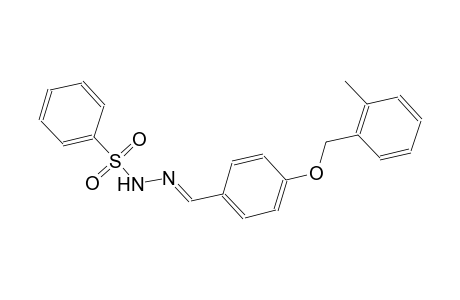 N'-((E)-{4-[(2-methylbenzyl)oxy]phenyl}methylidene)benzenesulfonohydrazide