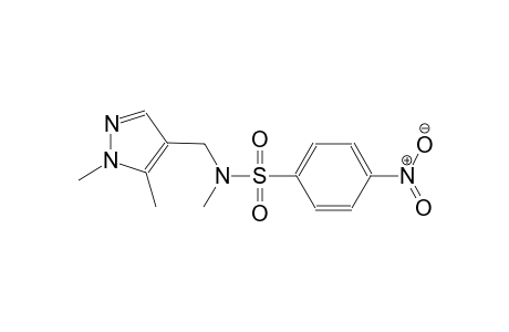 N-[(1,5-dimethyl-1H-pyrazol-4-yl)methyl]-N-methyl-4-nitrobenzenesulfonamide