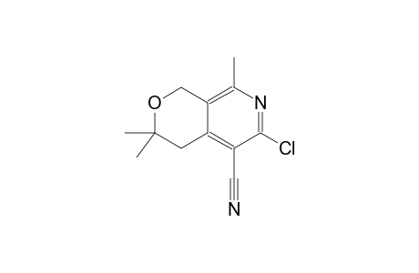 6-chloro-3,3,8-trimethyl-3,4-dihydro-1H-pyrano[3,4-c]pyridine-5-carbonitrile