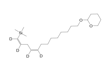 (1Z,4Z)-[1,2,4,5-2H4]-1-Trimethylsilyl-13-(tetrahydropyran-2'-yloxy)trideca-1,4-diene