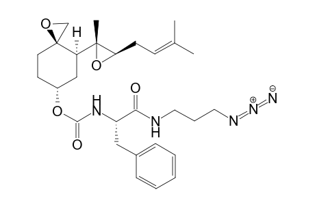 [(3R,4S,6R)-4-[(2R,3R)-2-methyl-3-(3-methylbut-2-enyl)oxiran-2-yl]-1-oxaspiro[2.5]octan-6-yl] N-[(1S)-2-(3-azidopropylamino)-1-benzyl-2-oxo-ethyl]carbamate