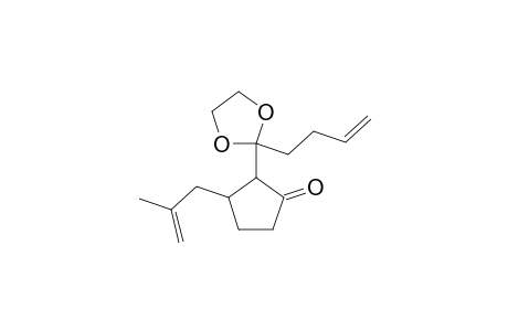 2-[2-(BUT-3-ENYL)-1,3-DIOXOLAN-2-YL]-3-(2-METHYLALLYL)-CYCLOPENTANONE