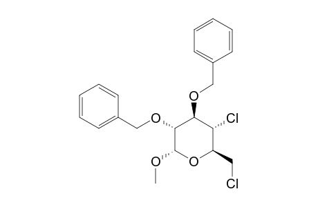 METHYL-2,3-DI-O-BENZYL-4,6-DICHLORO-4,6-DIDEOXY-ALPHA-D-GLUCOPYRANOSIDE