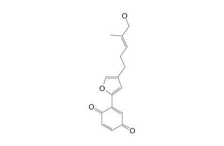 HYDROXYECHINOFURAN-B;2-[4-(E-4-HYDROXYMETHYL-3-PENTENYL)-FURAN-2-YL]-1,4-BENZOQUINONE