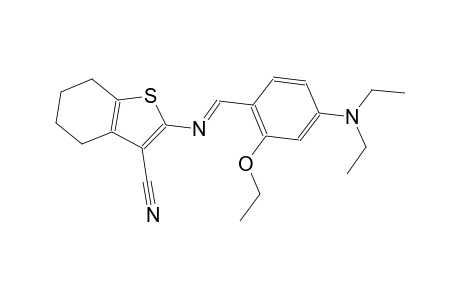2-({(E)-[4-(diethylamino)-2-ethoxyphenyl]methylidene}amino)-4,5,6,7-tetrahydro-1-benzothiophene-3-carbonitrile