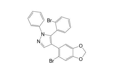 4-(6-bromanyl-1,3-benzodioxol-5-yl)-5-(2-bromophenyl)-1-phenyl-pyrazole