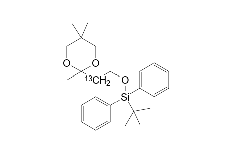 (2-13C)-tert-Butyldiphenyl(2-(2,5,5-trimethyl-1,3-dioxan-2-yl)ethoxy)silane