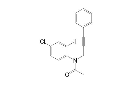 N-(4-Chloro-2-iodophenyl)-N-(3-phenylprop-2-ynyl)acetamide