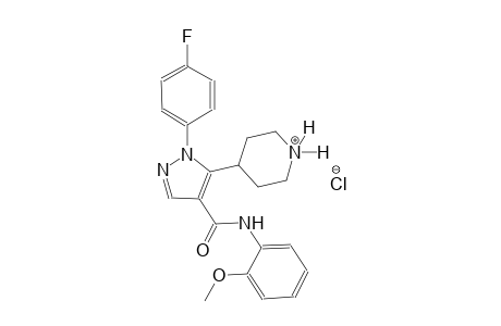 piperidinium, 4-[1-(4-fluorophenyl)-4-[[(2-methoxyphenyl)amino]carbonyl]-1H-pyrazol-5-yl]-, chloride