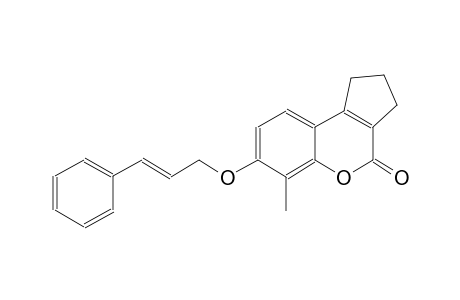 6-methyl-7-{[(2E)-3-phenyl-2-propenyl]oxy}-2,3-dihydrocyclopenta[c]chromen-4(1H)-one