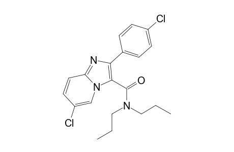 6-chloro-2-(4-chlorophenyl)-N,N-dipropylimidazo[1,2-a]pyridine-3-carboxamide