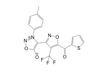 3-(p-Methylphenyl)-4-[4'-trifluoromethyl-5'-(thien-2-ylcarbonyl)oxazol-3'-yl]sydnone
