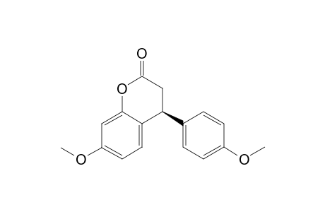 (4S/4R)-7-Methoxy-4-(4-methoxyphenyl)chroman-2-one