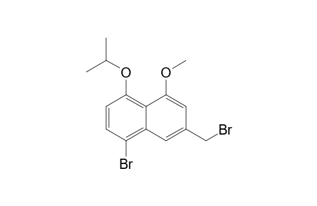 5-Bromanyl-3-(bromomethyl)-1-methoxy-8-propan-2-yloxy-naphthalene