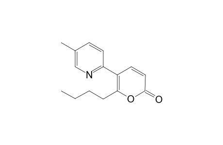 6-Butyl-5-(3-methylpyridin-2-yl)-2H-pyran-2-one