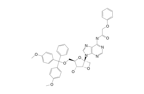 9-[1',3'-O-ANHYDRO-6'-O-(4,4'-DIMETHOXYTRITYL)-BETA-D-PSICOFURANOSYL]-N-(6)-(PHENOXYACETYL)-ADENINE