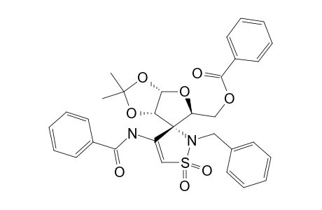 5-O-BENZOYL-1,2-O-ISOPROPYLIDENE-3-SPIRO-(4'-AMINOBENZYL-2'-N-BENZYL-2',3'-DIHYDRO-1',1'-DIOXIDE-2',3'-ISOTHIAZOLYL)-ALPHA-D-RIBOFURANOSE