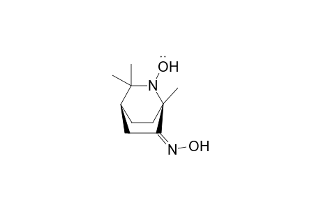 (+-)-1,3,3-Trimethyl-2-oxyl-2-azabicyclo[2.2.2]octan-6-one oxime