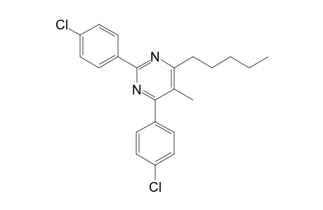 2,4-bis(4-chlorophenyl)-5-methyl-6-pentylpyrimidine
