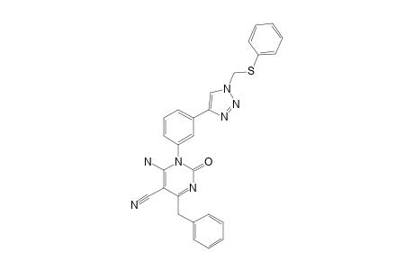 6-AMINO-4-BENZYL-5-CYANO-1-[3-[1-(PHENYLTHIOMETHYL)-1H-1,2,3-TRIAZOL-4-YL]-PHENYL]-2(1H)-PYRIMIDINONE