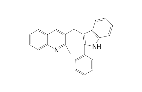 2-Methyl-3-((2-phenyl-1H-indol-3-yl)methyl)quinoline