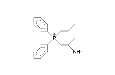 (2-Methylamino-1-propenyl)-diphenyl-(1-propenyl)-phosphonium cation