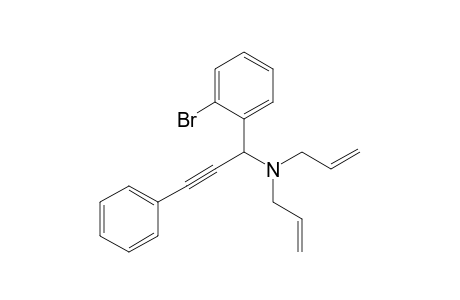 N,N-Diallyl-N-[1-(2-bromophenyl)-3-phenyl-2-propynyl]amine