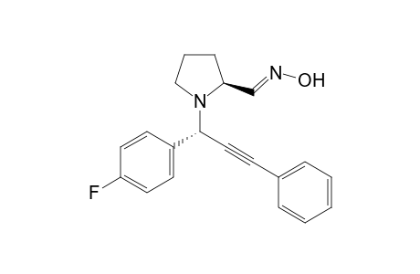 (E),(S)-1-((S)-1-(4-fluorophenyl)-3-phenylprop-2-yn-1-yl)pyrrolidine-2-carbaldehyde oxime